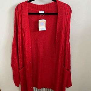 NWT Cherry 🍒 Red LuLaRoe Lucille Size L